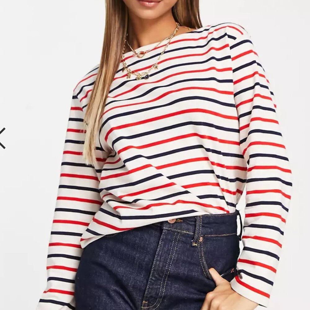 & Other Stories striped cotton top (XS)